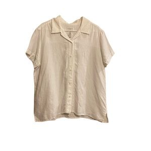 Liz Claiborne Linen Button Down Top